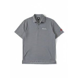 Footjoy Navy and White Stripe Polo Shirt Men's Size XL Golf Championship Toro